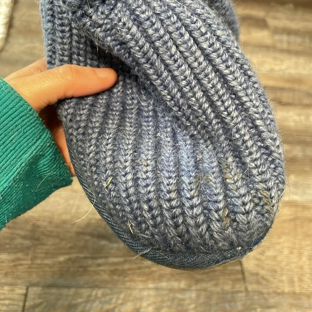 UGG Australia Cardy Knit Sweater Slip On Boots Blue